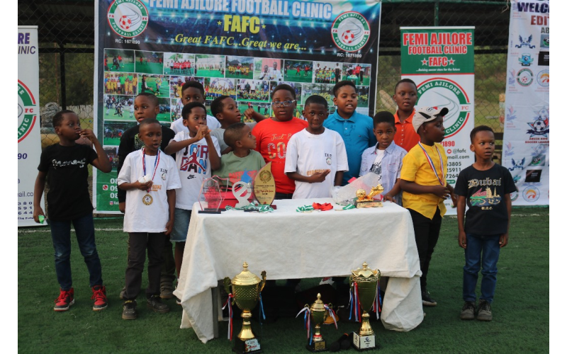 Femi Ajilore Football  Clinic: Buuiilding Hope In The Yout, marks  End Of  Year  Get Together