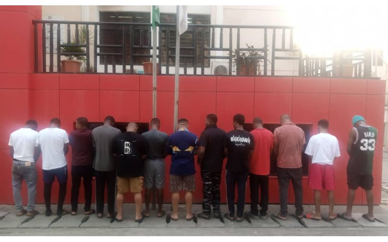 EFCC Arrests 13 Suspected Internet Fraudsters in Abuja  