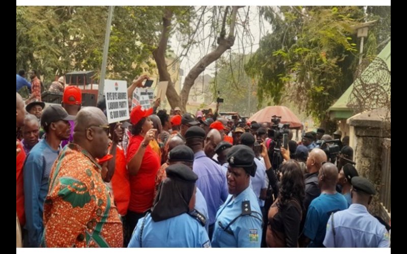 Abure Is A Thief, He Must Go": NLC Shuts Labour Party Secretariat