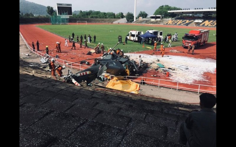 Malaysian Navy Helicopters Collide In Mid-Air, Killing All 10 Crew Members