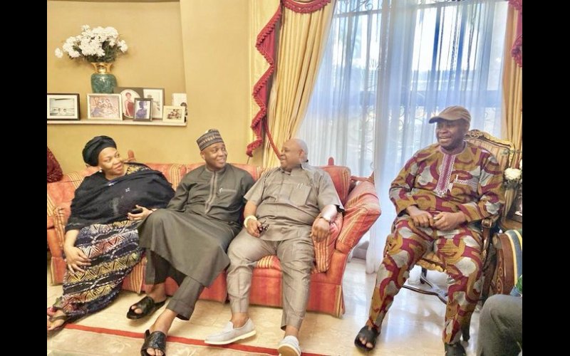 Governor Adeleke Pays Condolence Visit To Senator Saraki In Lagos