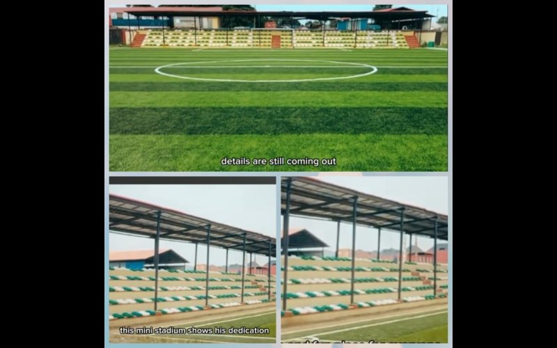 Patoranking Builds Mini Football Stadium In Lagos