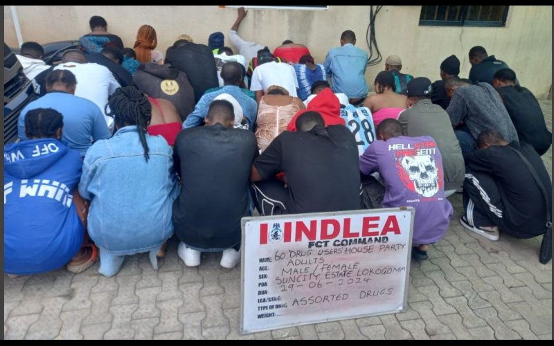 NDLEA Arrests 60 Suspects At Abuja Drug Party
