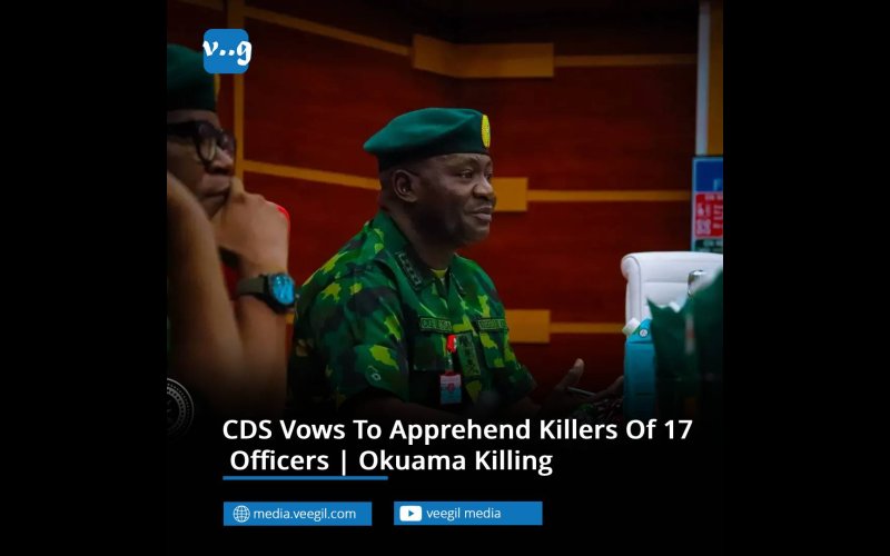 CDS Vows To Apprehend Killers Of 17 Officers