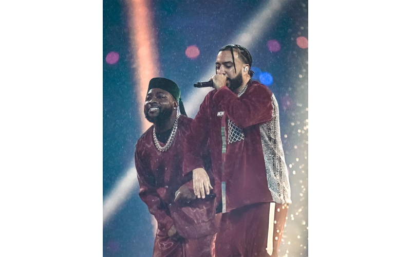Davido, French Montana Light Up AFCON 2025 Opening Ceremony in Rabat