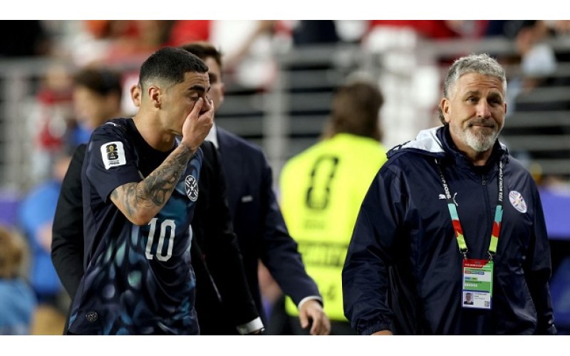 Paraguay’s Almiron Sent Off Under FIFA’s New Mouth-Covering Rule