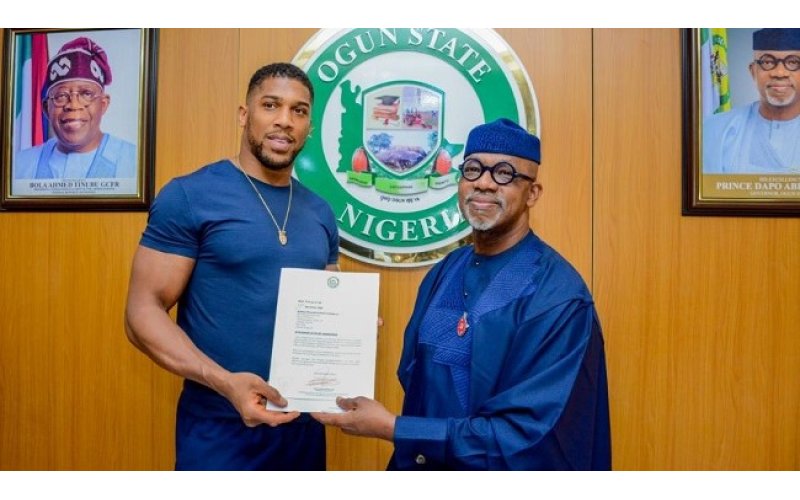 Ogun to construct indoor boxing ring to honour Anthony Joshua