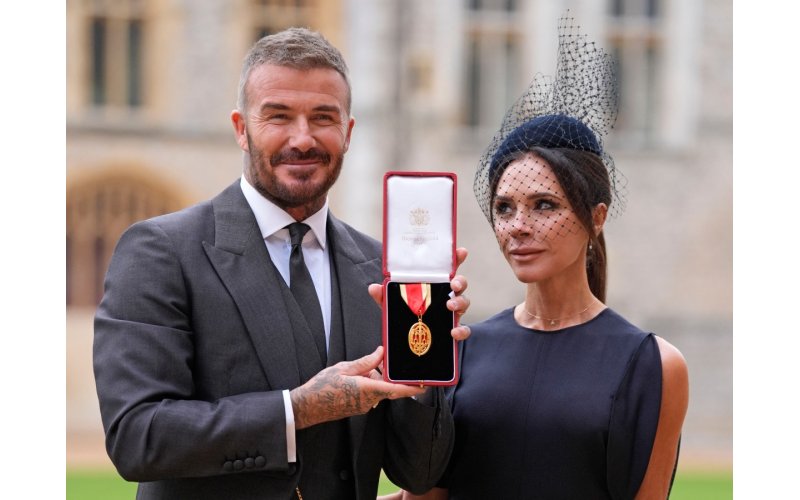 Sir David Beckham Receives Knighthood from King Charles III at Windsor Castle