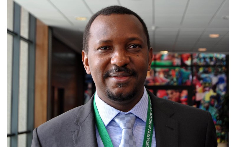 NATIONAL SPORTS COMMISSION CHAIRMAN MALLAM SHEHU DIKKO CONGRATULATES ENGINEER MUSA NIMROD OVER HIS APPOINTMENT AS PRESIDENT OF BEACH VOLLEYBALL IN AFRICA 