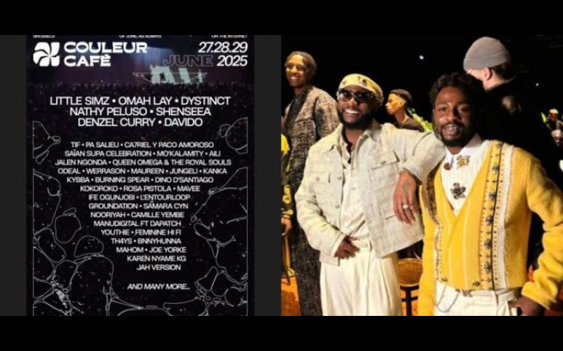 Davido, Omah Lay to perform at Couleur Café Festival