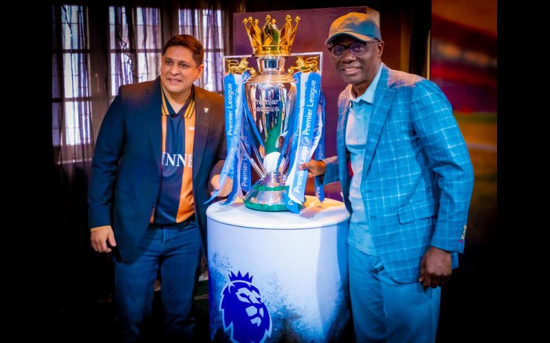 Sanwo-Olu receives EPL trophy in Lagos