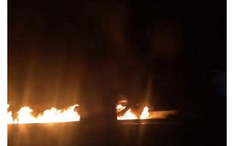 Petrol Tanker Overturns and Catches Fire in Ikeja, Lagos