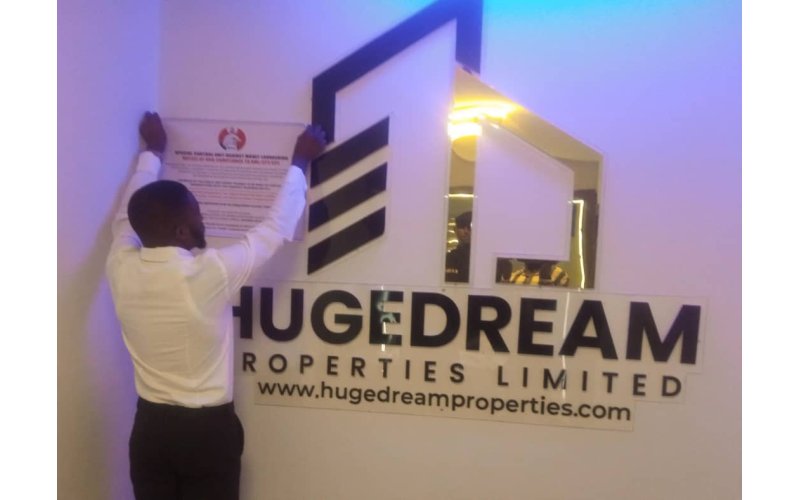 SCUML  Pastes AMF/CFT Non-Compliance Notice on Huge Dream Properties Ltd   