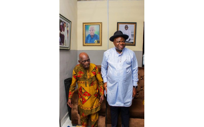 Gov. Diri celebrates 100 year old cleric