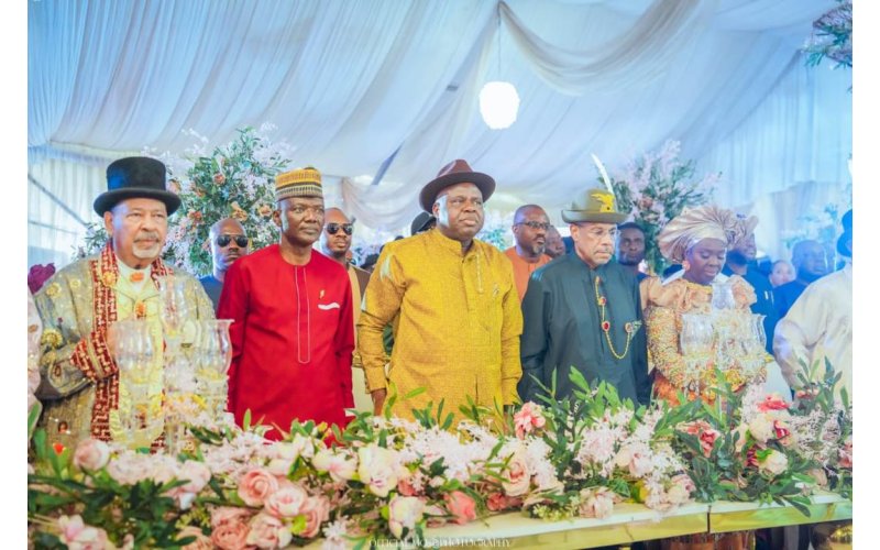 At Adukeh’s Daughter’s Marriage, Gov Diri Urges  Bayelsa Leaders To Invest At Home