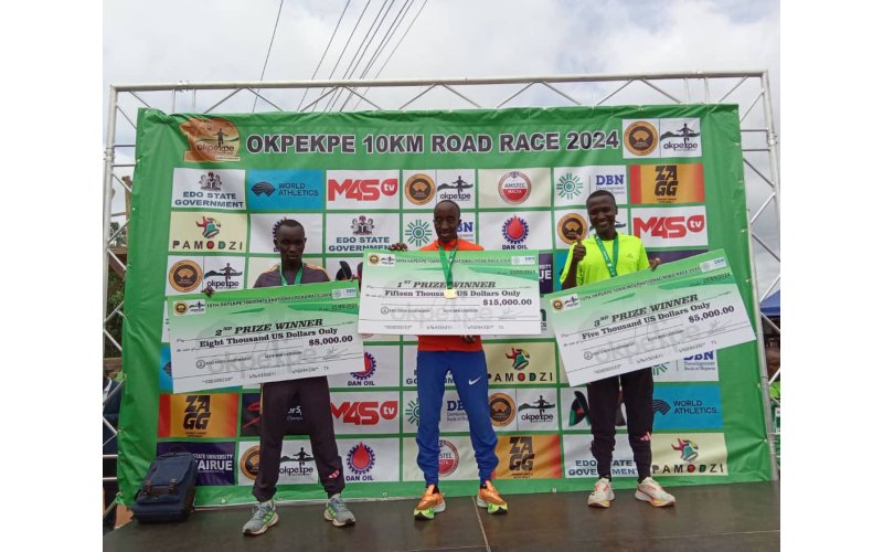 Kenyan clean sweep at 10th Okpekpe International road marathon 