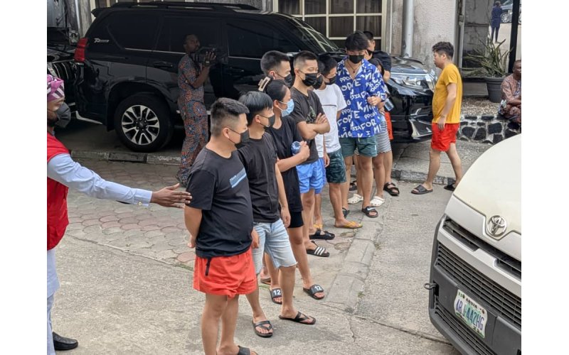 EFCC Arraigns 11 Chinese, One Filipino for Alleged  Internet Fraud In Lagos  