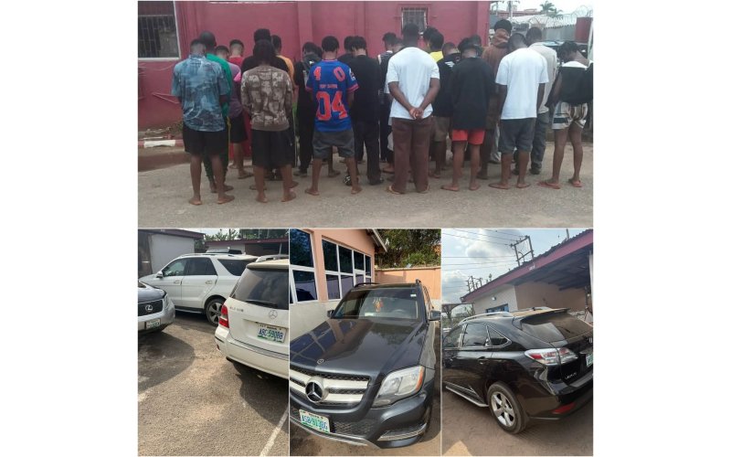 EFCC Arrests 30 Suspected Internet Fraudsters in Asaba, Delta State