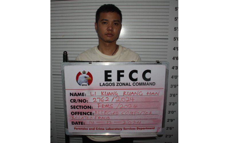 EFCC Arraigns  Chinese for Alleged Cyber-terrorism,  Internet Fraud in Lagos  