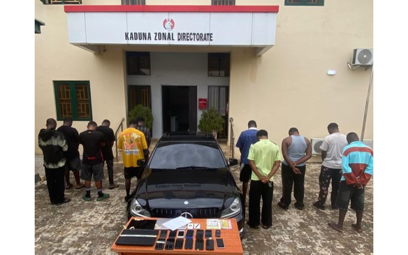 EFCC Arrests 11 Suspected Internet Fraudsters in Kaduna   