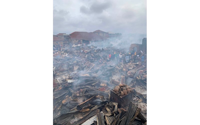 Traders Count Losses as Fire Guts Ibadan Herbal Market