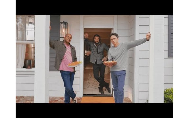 Zach Braff, Donald Faison team up for another Super Bowl ad, this time with Jason Momoa
