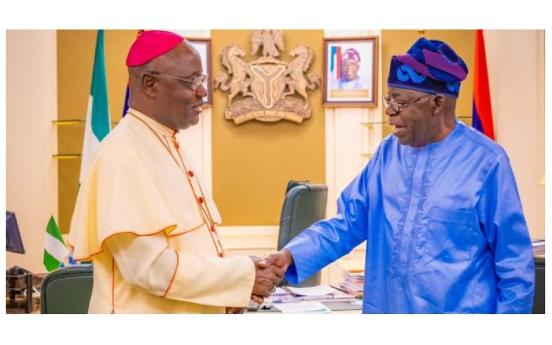Tinubu Meets Archbishop Kaigama Amid U.S. Genocide Claims