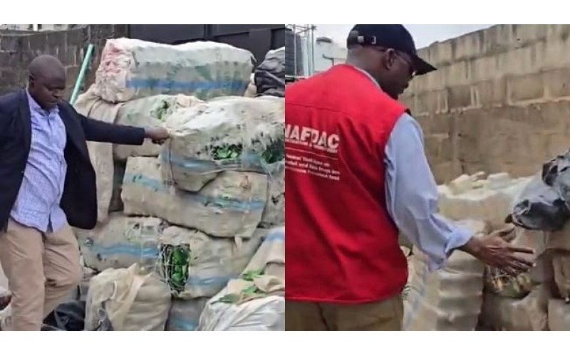 NAFDAC Uncovers Over 100 Sacks of Empty Alcohol Bottles Stockpiled for Suspected Counterfeiting in Lagos