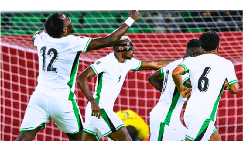 Osimhen Shines as Nigeria Beat Gabon 4–1 in Extra Time to Reach World Cup Play-Off Final