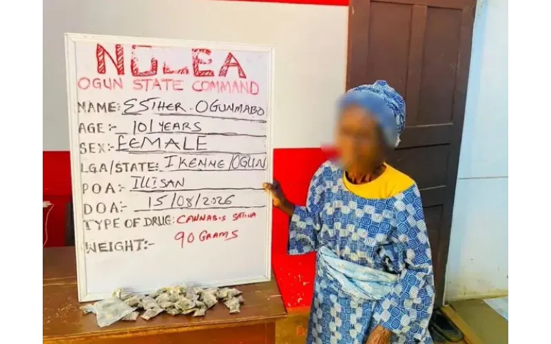 NDLEA Arrests 101-Year-Old Woman Over Alleged Cannabis Sales in Ogun