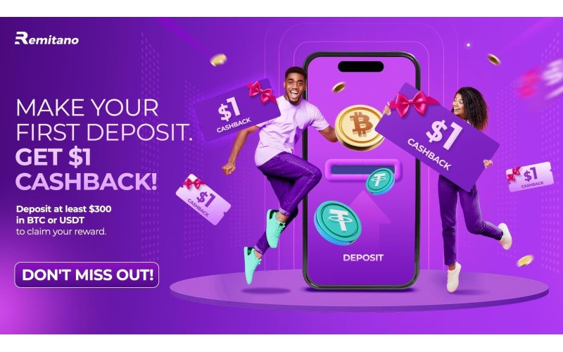 Remitano Offers Exclusive $1 Reward to Encourage First-Time Crypto Deposits in Nigeria