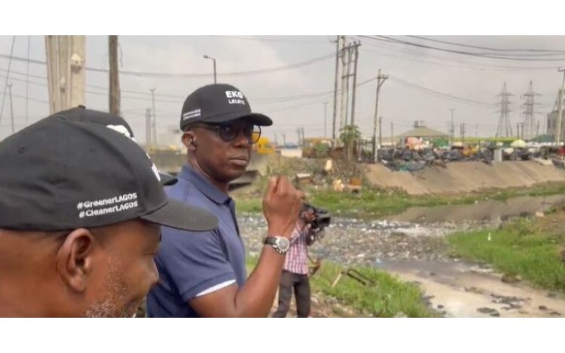 Lagos Demolishes Illegal Structures Blocking Ebute Metta Collector to Curb Flooding