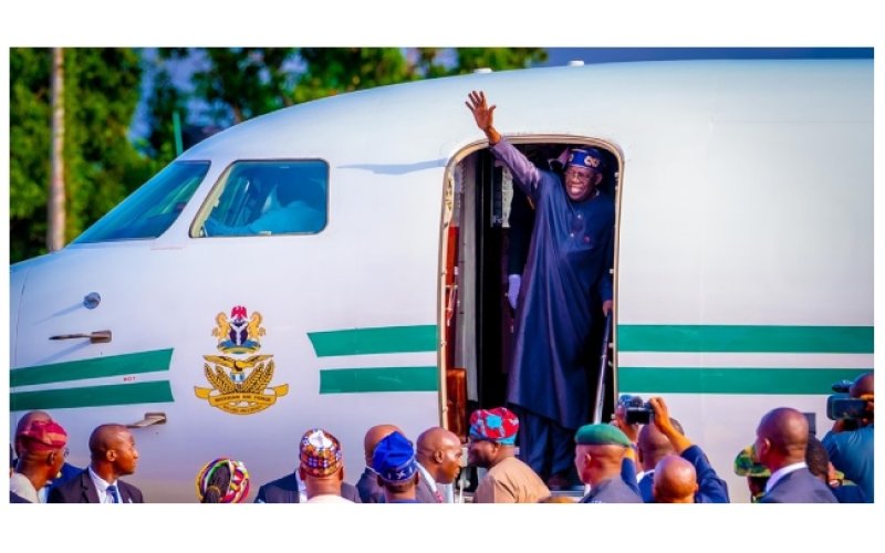 Tinubu Returns to Nigeria After Abu Dhabi Sustainability Week, Nigeria Signs Trade Deal with UAE