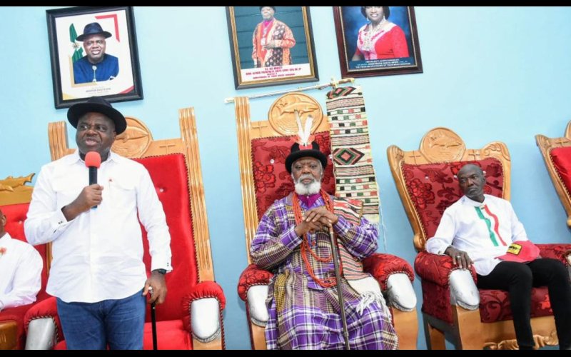 Excitement As Gov Diri Undertakes Boat Ride From Ongoing Nembe-Brass Road