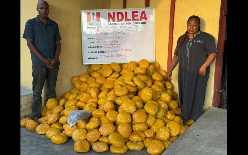  Couple sentenced to 22 years imprisonment for drug trafficking in Lagos