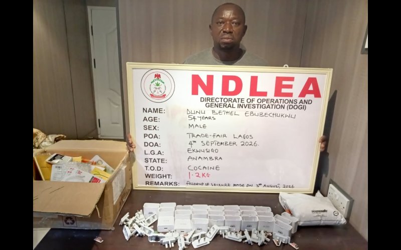 NDLEA Arrests Convicted Cocaine Trafficker Disguised as Herbal Tea Merchant in Lagos