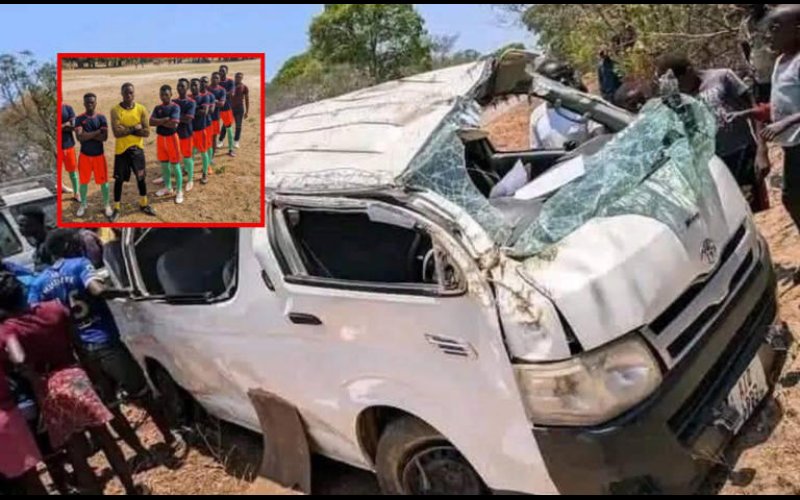 Zambia mourns seven footballers killed in bus crash