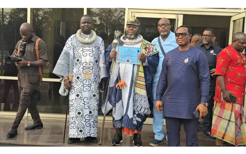 Governor Fubara Presents Staff of Office to Dokubo-Asari as Amanyanabo