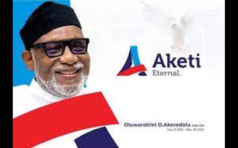 Akeredolu’s burial arrangements commence today