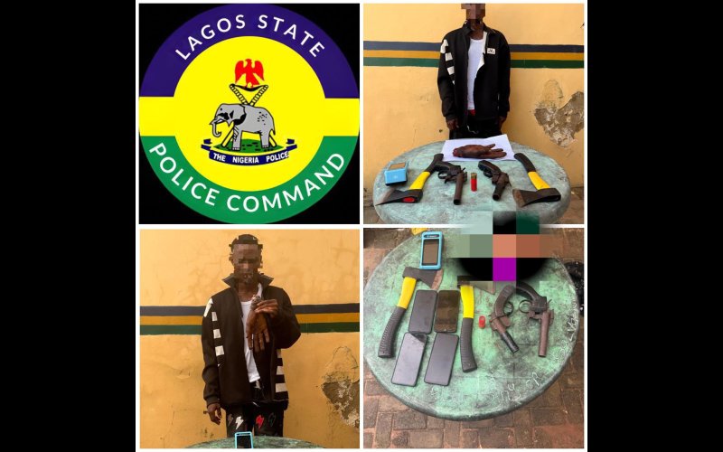 Lagos Police Arrest 21-Year-Old With Suspected Human Hand, Firearms, Stolen ATM Cards