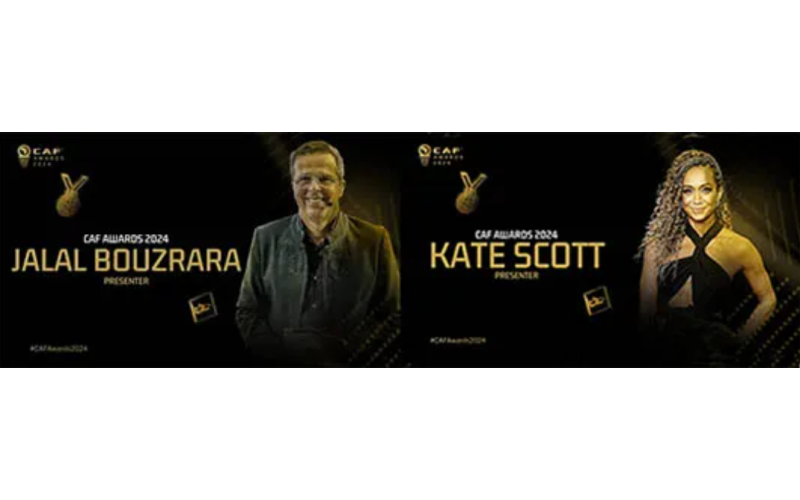 Kate Scott and Jalal Bouzrara to present 2024 CAF Awards