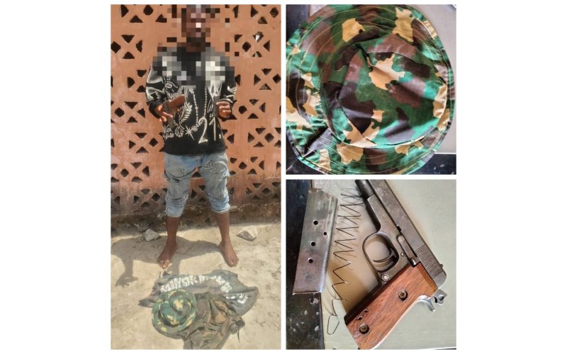 Police Arrest Suspected Cultist with Pistol, Military Gear in Niger State