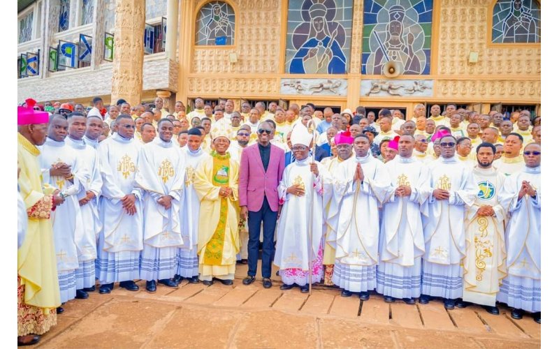 Gov. Nwifuru Under Fire For Gifting 14 Suvs Cars To Catholic Priests 