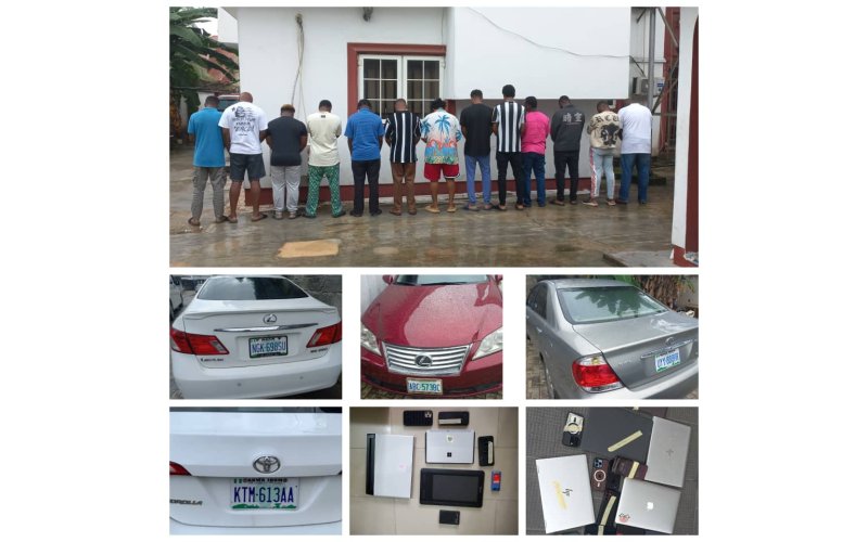 EFCC Arrests 13 Suspected Internet Fraudsters in Uyo