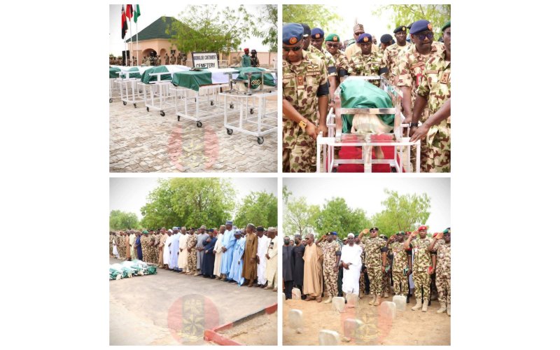 Nigeria Honours Fallen Soldiers as Braimah, Others Buried with Full Military Rites