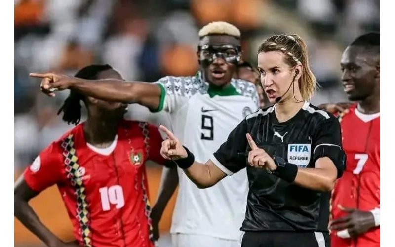 History At Nigeria’s Match! Moroccan Becomes The First Arab Woman Centre Referee At AFCON