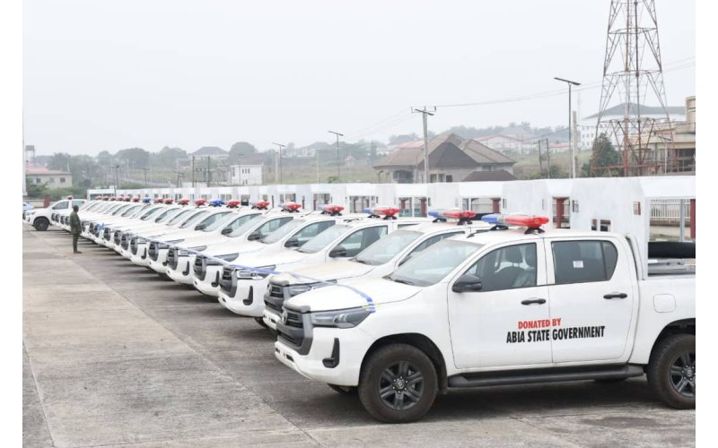 Otti Boost Security in Abia with 20 Vehicles, Vows to Continue Prioritizing Security