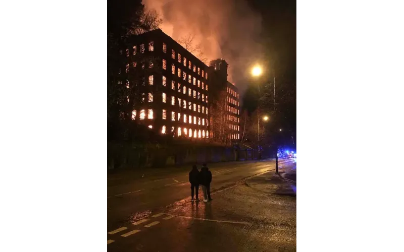 Teen Arrested After Fire Destroys Historic Big Mill in Staffordshire