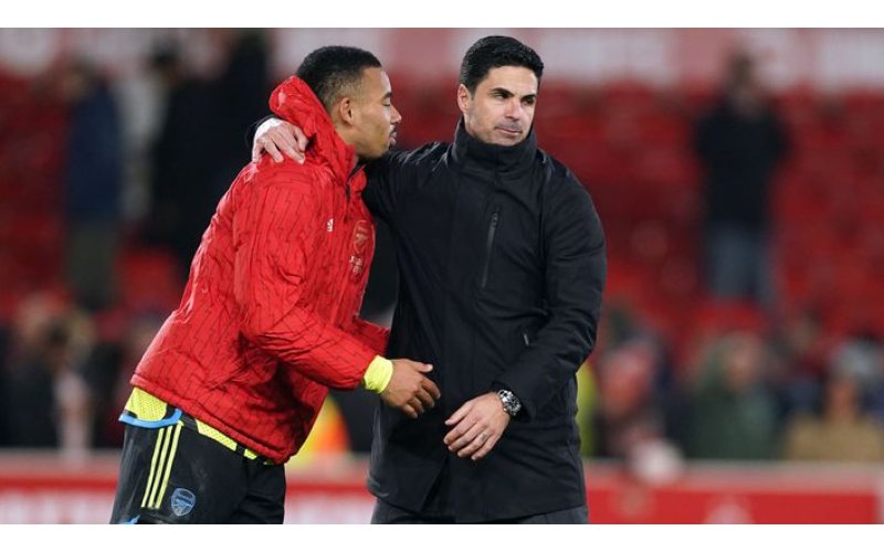 Arteta praises Jesus after chopping down Forest