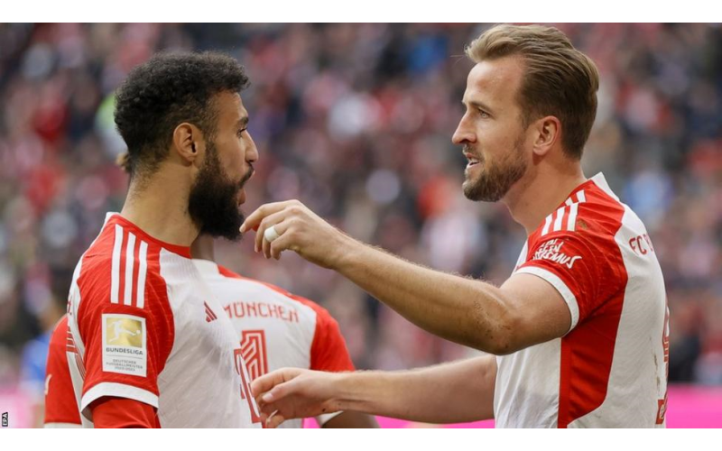 Kane Hits New Goals Heights As He Scores Hattrick In Bayern Win